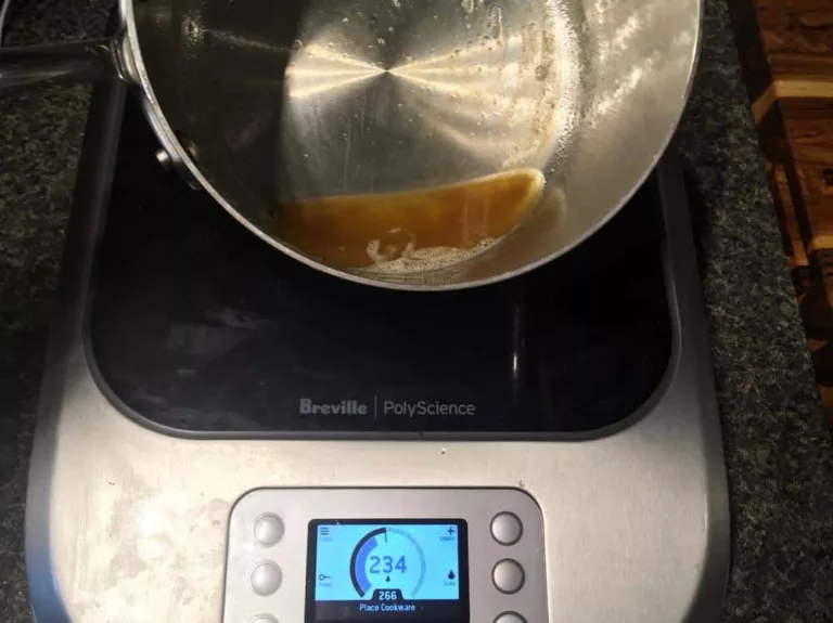 Making brown butter on the Breville PolyScience Control Freak.