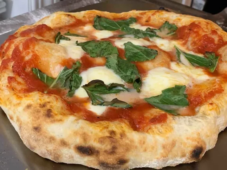 Neapolitan Pizza Cooked at Home Using a NerdChef Pizza Steel.