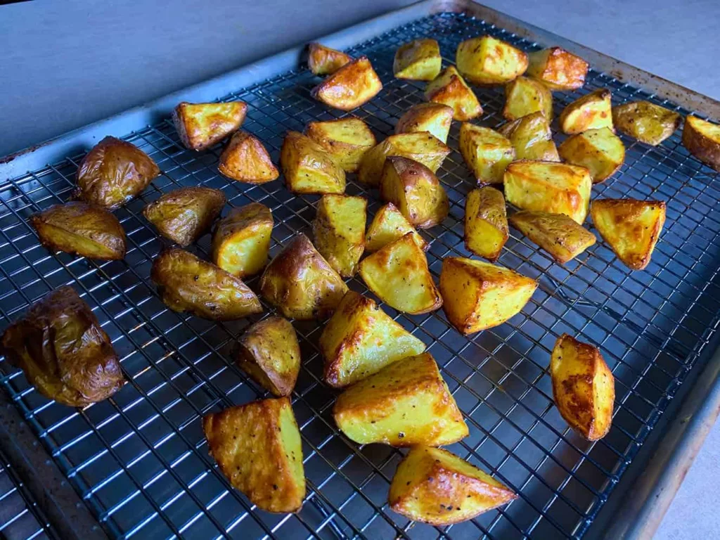 home fries cooked in the anova precision oven.