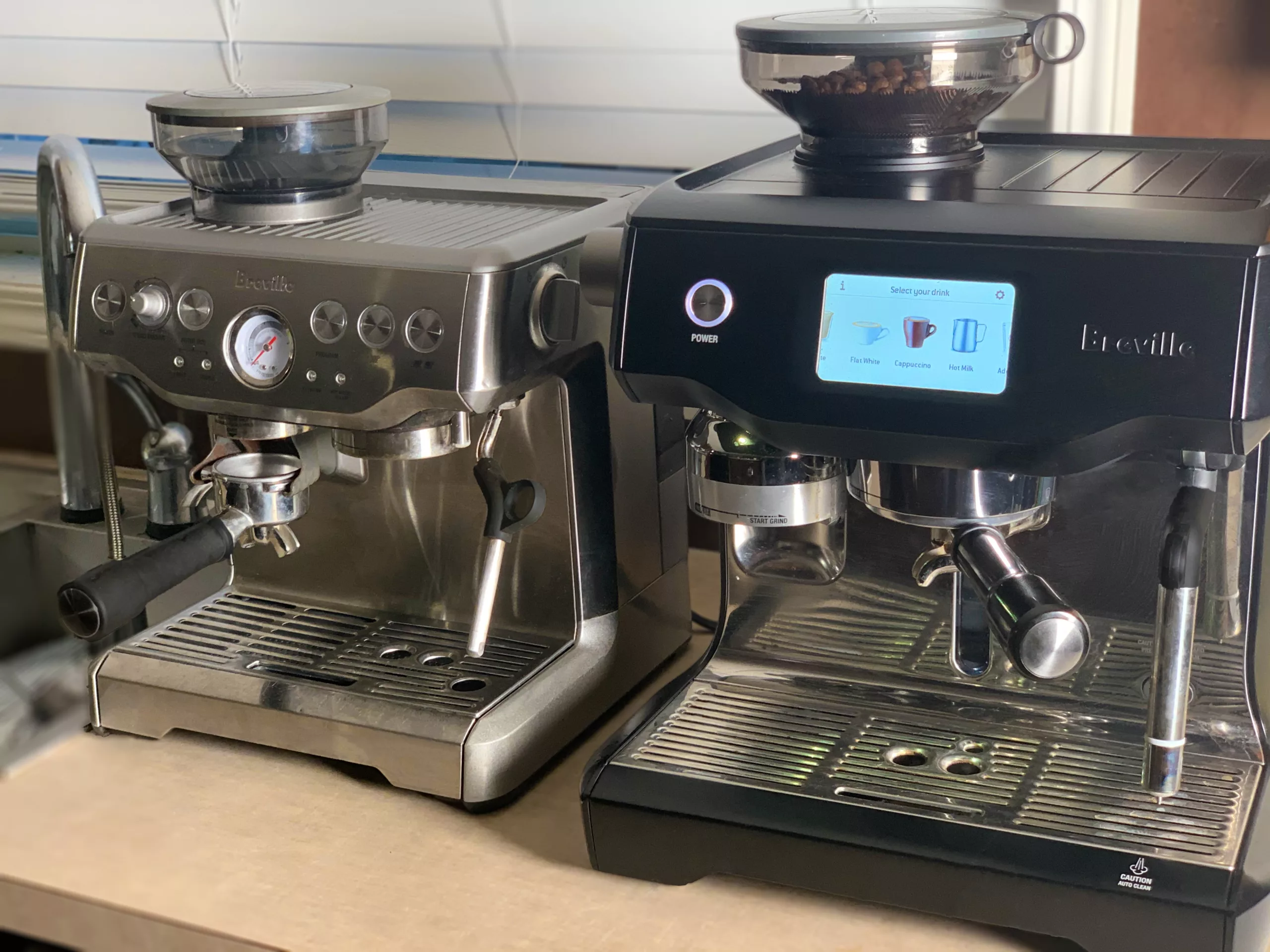 Breville Oracle Touch vs. Breville Barista Express.