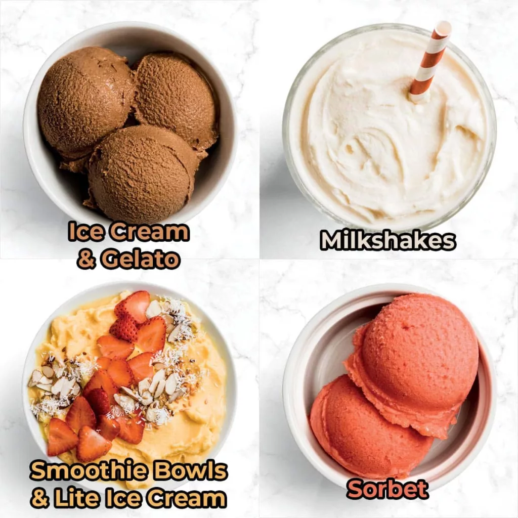 Ninja CREAMi ice cream gelato milshakes smoothie bowls lite ice cream and sorbet.