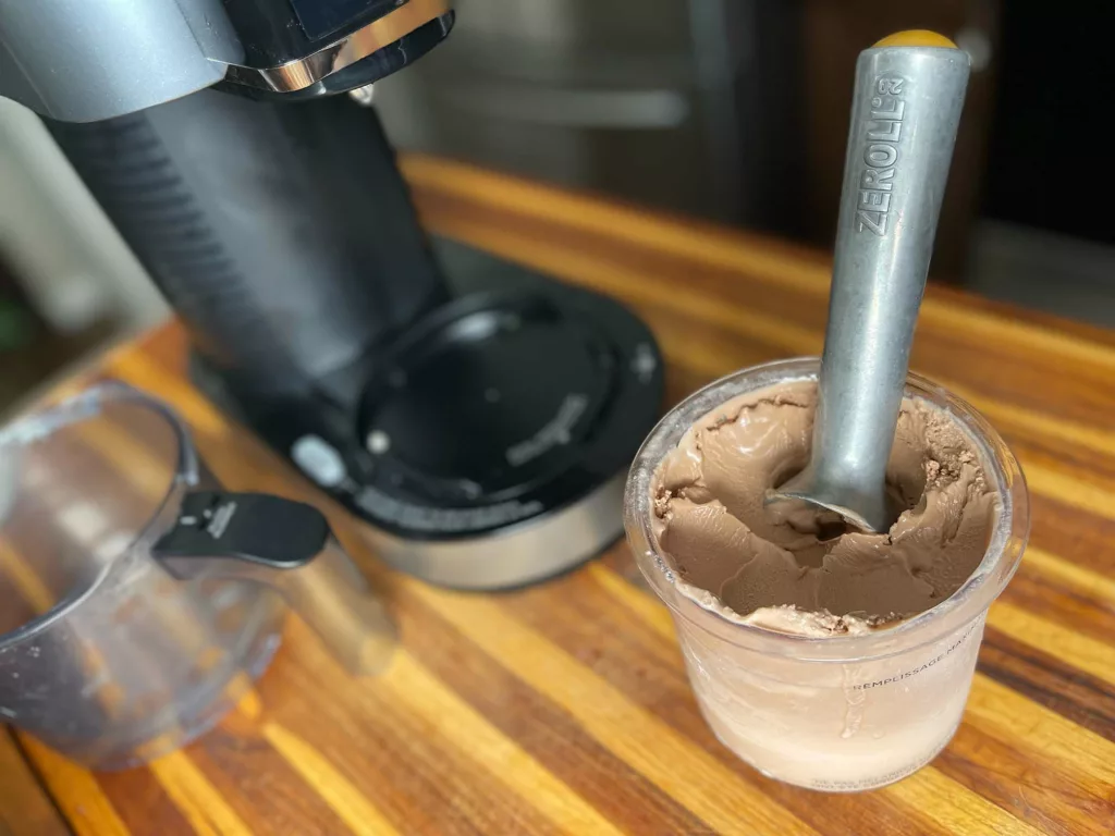 Ninja CREAMi chocolate ice cream review.