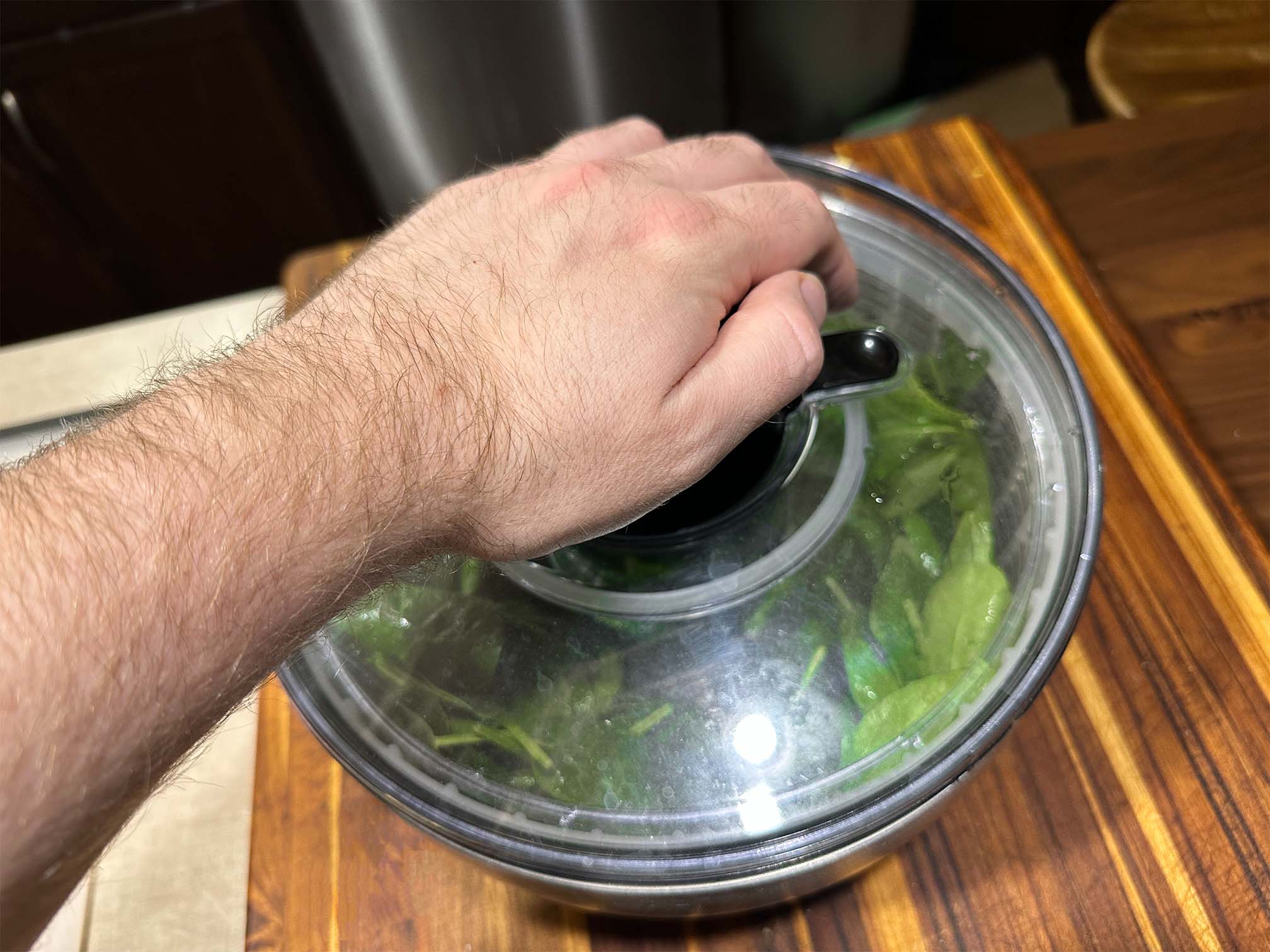OXO Steel Salad Spininer Review.