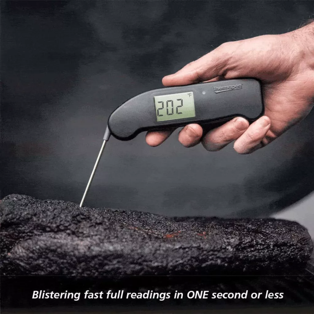 Thermapen for grills and smokers.