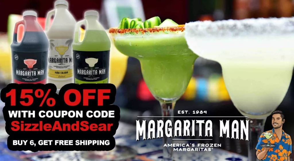 Margarita Man coupon 15% off.