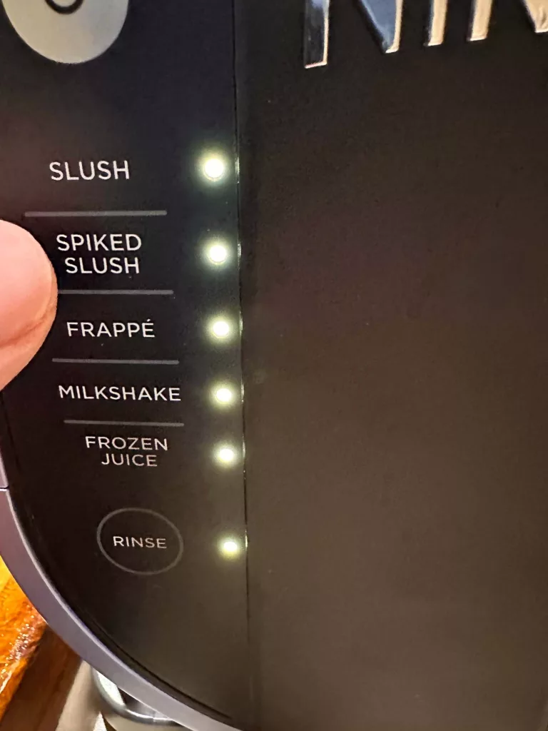 Select Spiked Slush to make the drink!